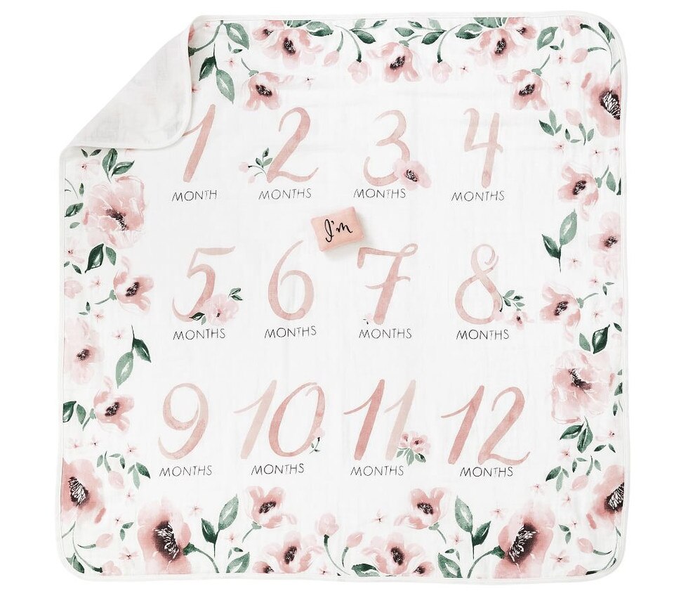 Meredith Milestone Baby Blanket Pottery Barn Kids UK